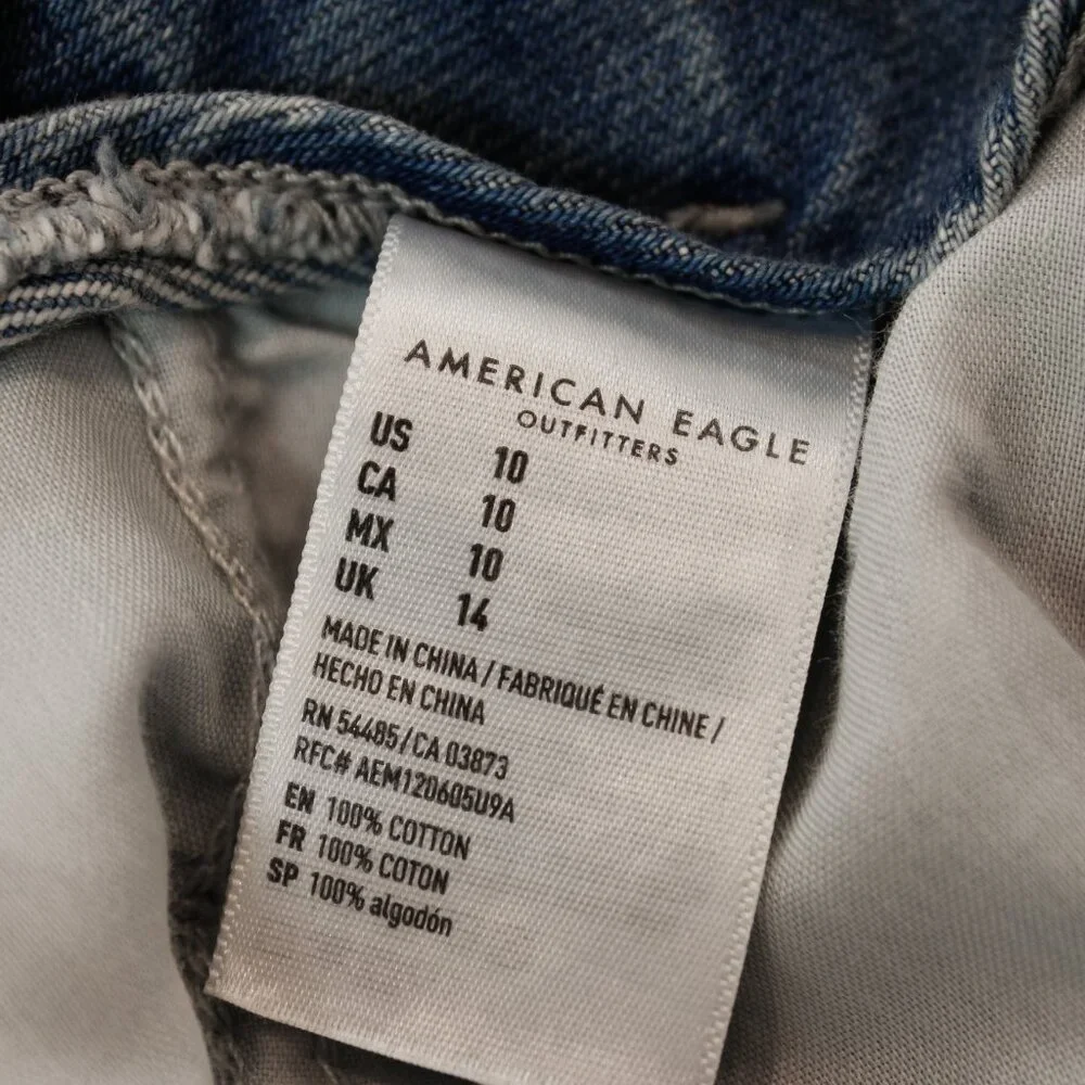 Under $20 Gem | 100% Cotton! American Eagle Paperbag Mom Denim Shorts - Picture 7 of 10
